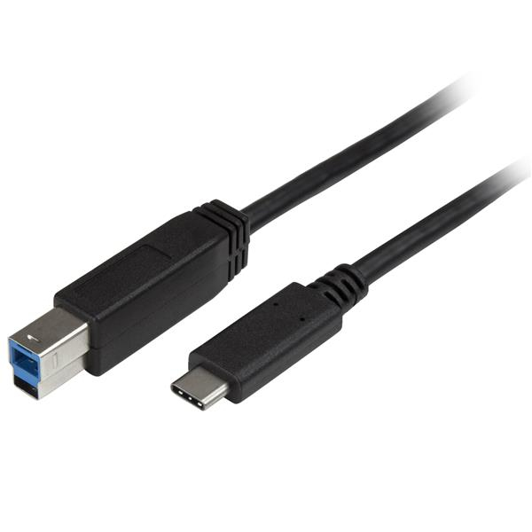 StarTech.com USB315CB2M câble USB 2 m 3.2 Gen 1 (3.1 Gen 1) USB C USB B Noir