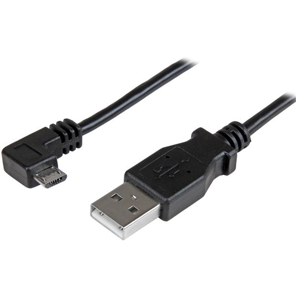 StarTech.com Câble USB vers Micro USB coudé à angle droit de 50 cm - 0,25 mm² - M/M - Noir StarTech.com Câble USB vers Micro USB coudé à angle droit de 50 cm - 0,25 mm² - M/M - Noir