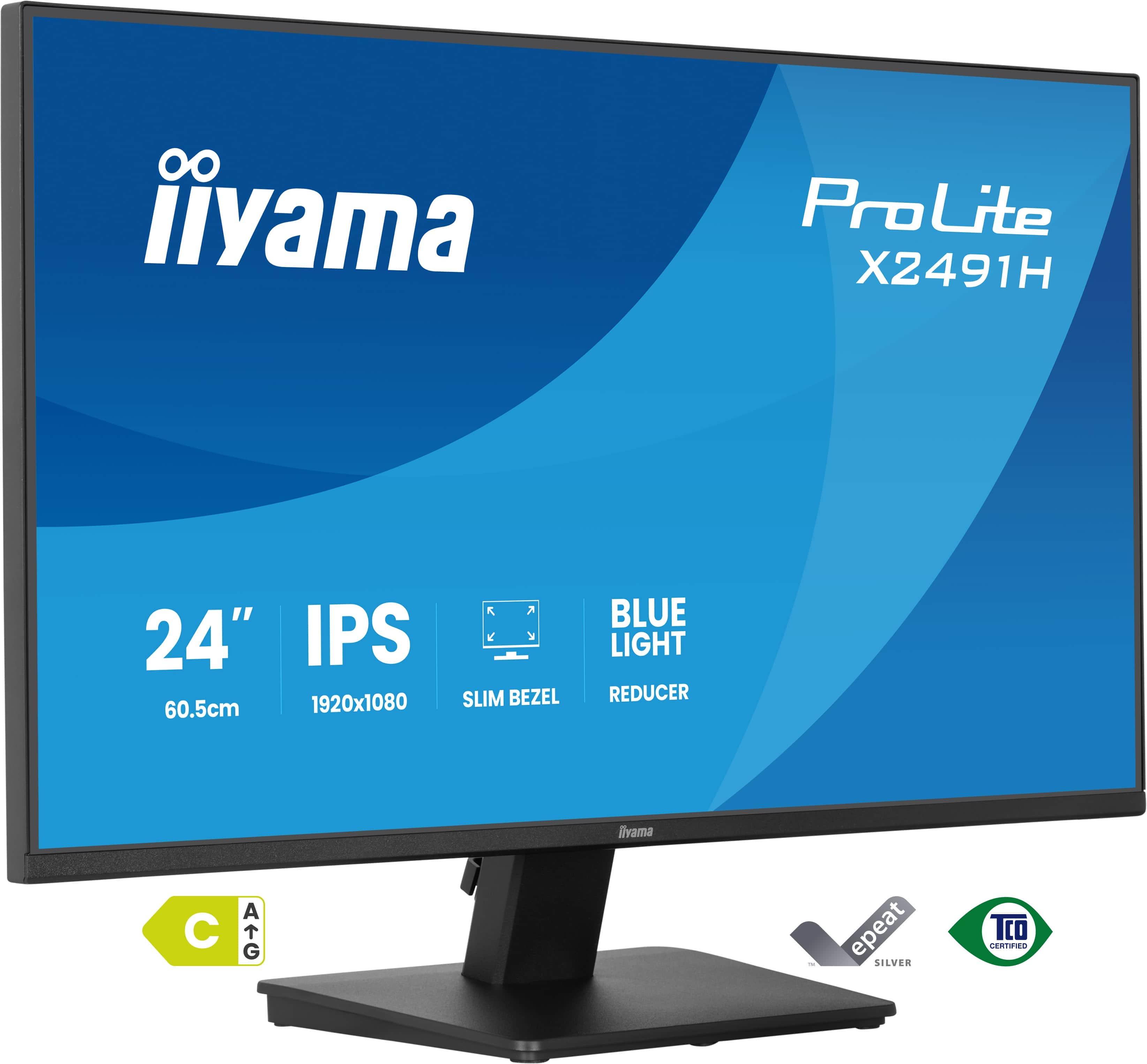 iiyama ProLite X2491H-B1 écran plat de PC 60,5 cm (23.8") 1920 x 1080 pixels Full HD Noir