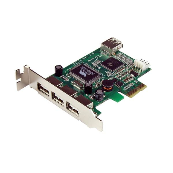 StarTech.com Carte contrôleur PCIe à 4 ports USB 2.0 StarTech.com Carte contrôleur PCIe à 4 ports USB 2.0