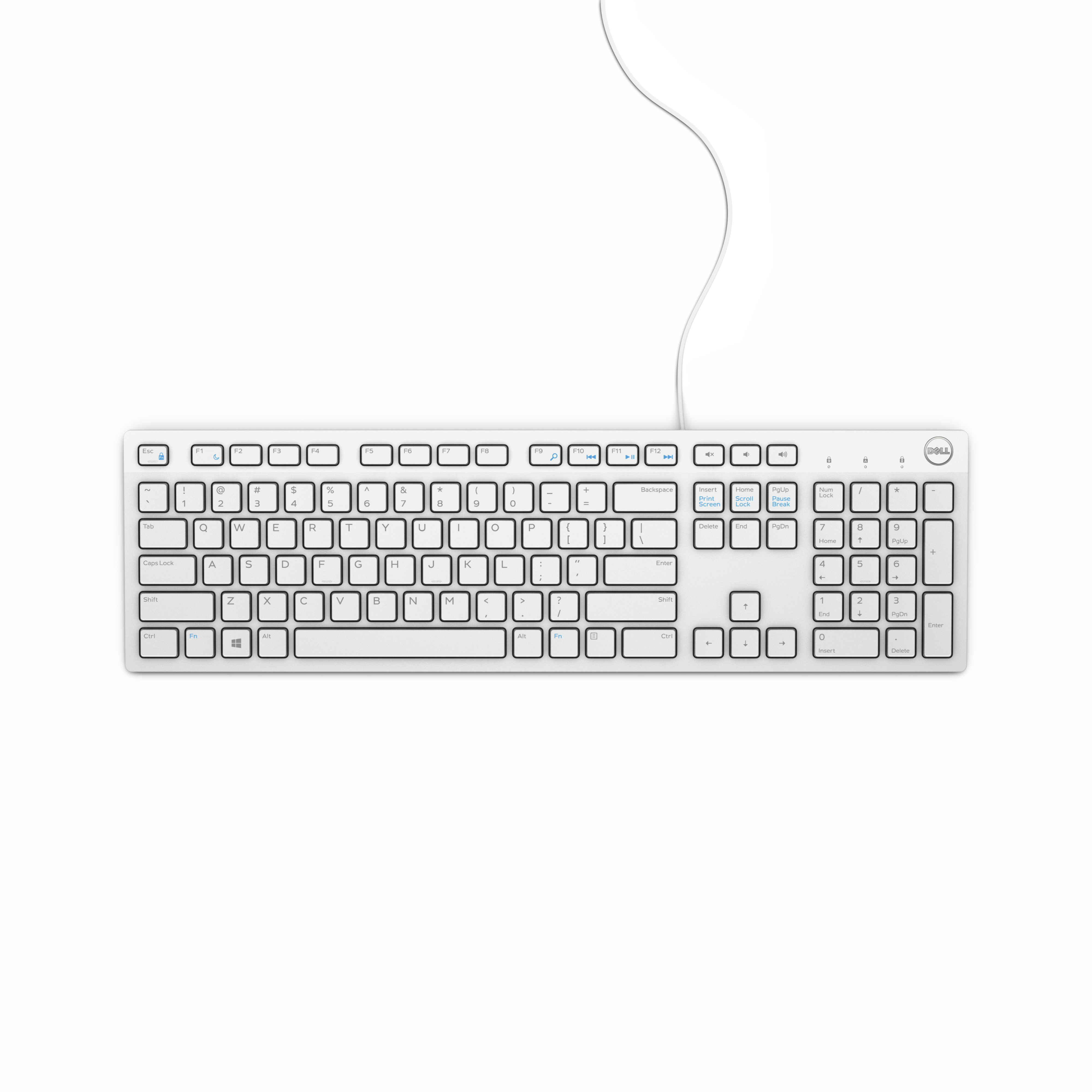 DELL Clavier filaire - KB216 - allemand (QWERTZ) - blanc
