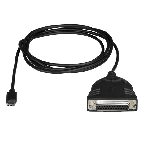StarTech.com Câble adaptateur de 1,80m USB-C vers parallèle DB25 pour imprimante StarTech.com Câble adaptateur de 1,80m USB-C vers parallèle DB25 pour imprimante