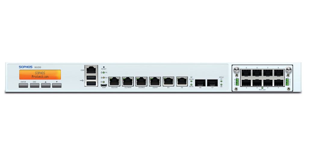 Sophos SG 210 rev. 3 pare-feux (matériel) 1U 12000 Mbit/s