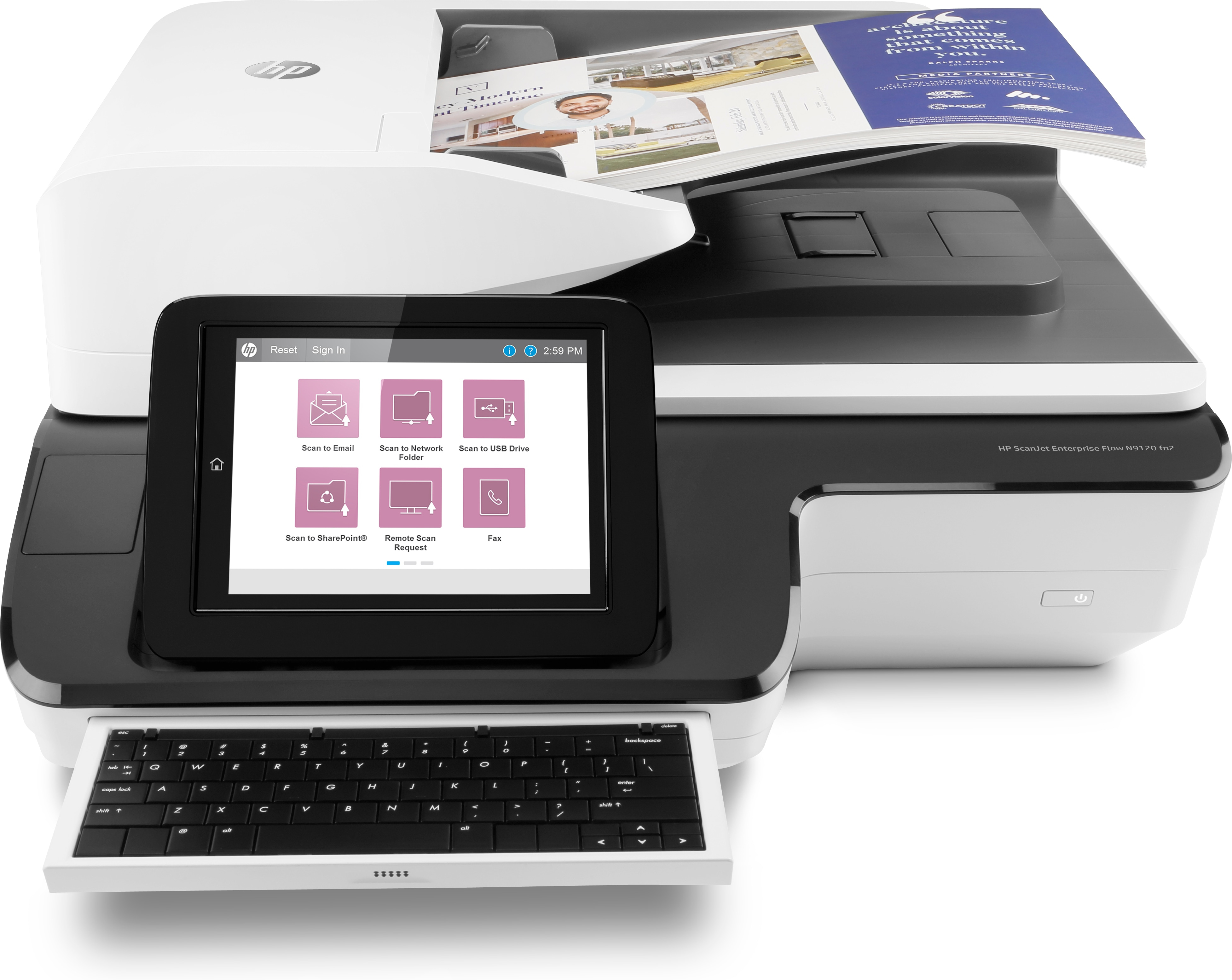 HP ScanJet Enterprise Flow N9120 fn2 Flatbed Scanner HP ScanJet Enterprise Flow N9120 fn2 Flatbed Scanner