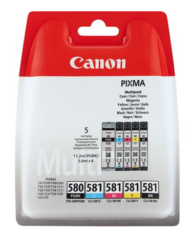 PGI580XL / CLI581 BK/CMYK PGI580XL / CLI581 BK/CMYK