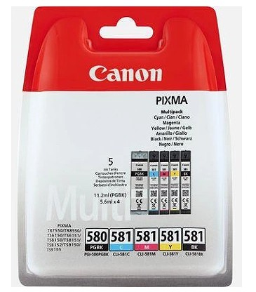 Canon PGI-580 PGBK/CLI-581 CMYBK Multipack Canon PGI-580 PGBK/CLI-581 CMYBK Multipack