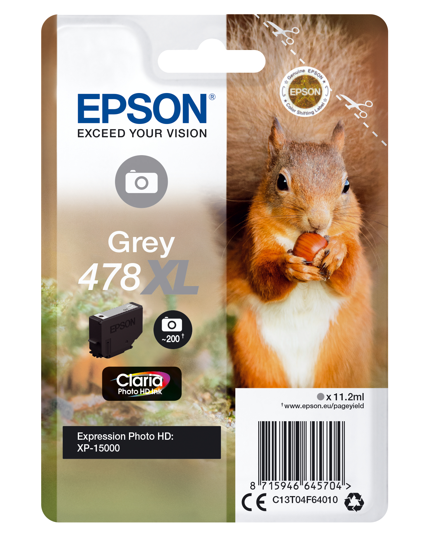 SINGLEPACK GREY 478XL SINGLEPACK GREY 478XL