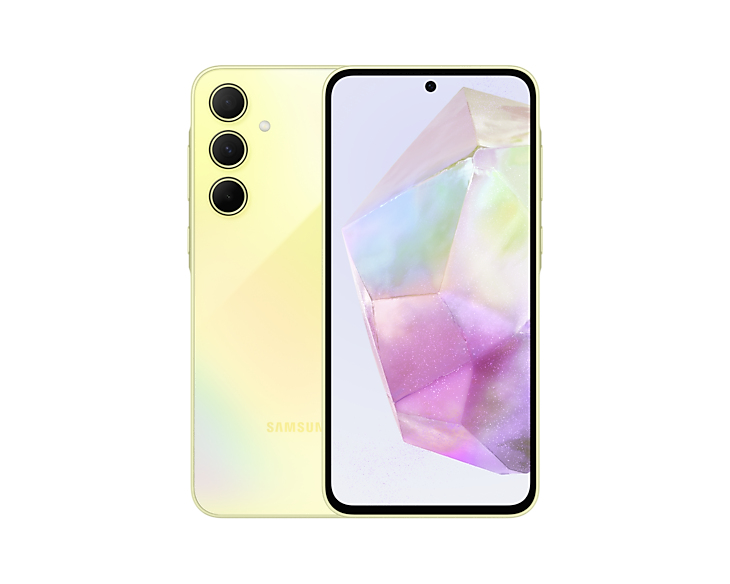 Samsung Galaxy A35 5G 16,8 cm (6.6") Double SIM Android 14 USB Type-C 6 Go 128 Go 5000 mAh Jaune Samsung Galaxy A35 5G 16,8 cm (6.6") Double SIM Android 14 USB Type-C 6 Go 128 Go 5000 mAh Jaune