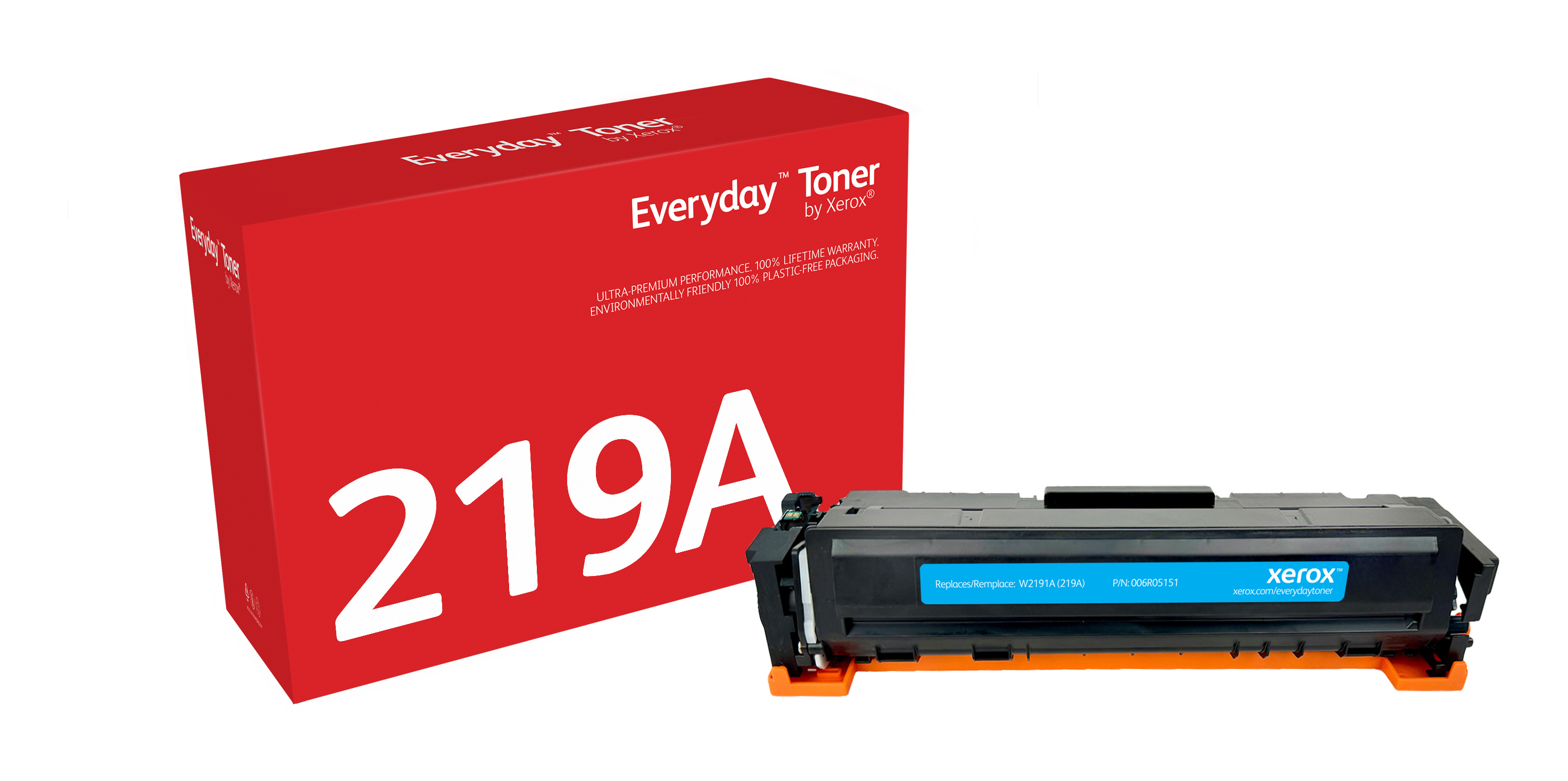 Toner Everyday™ _OEM_NAME_ Cyan de Xerox compatible avec HP 219A (W2191A), Capacité standard