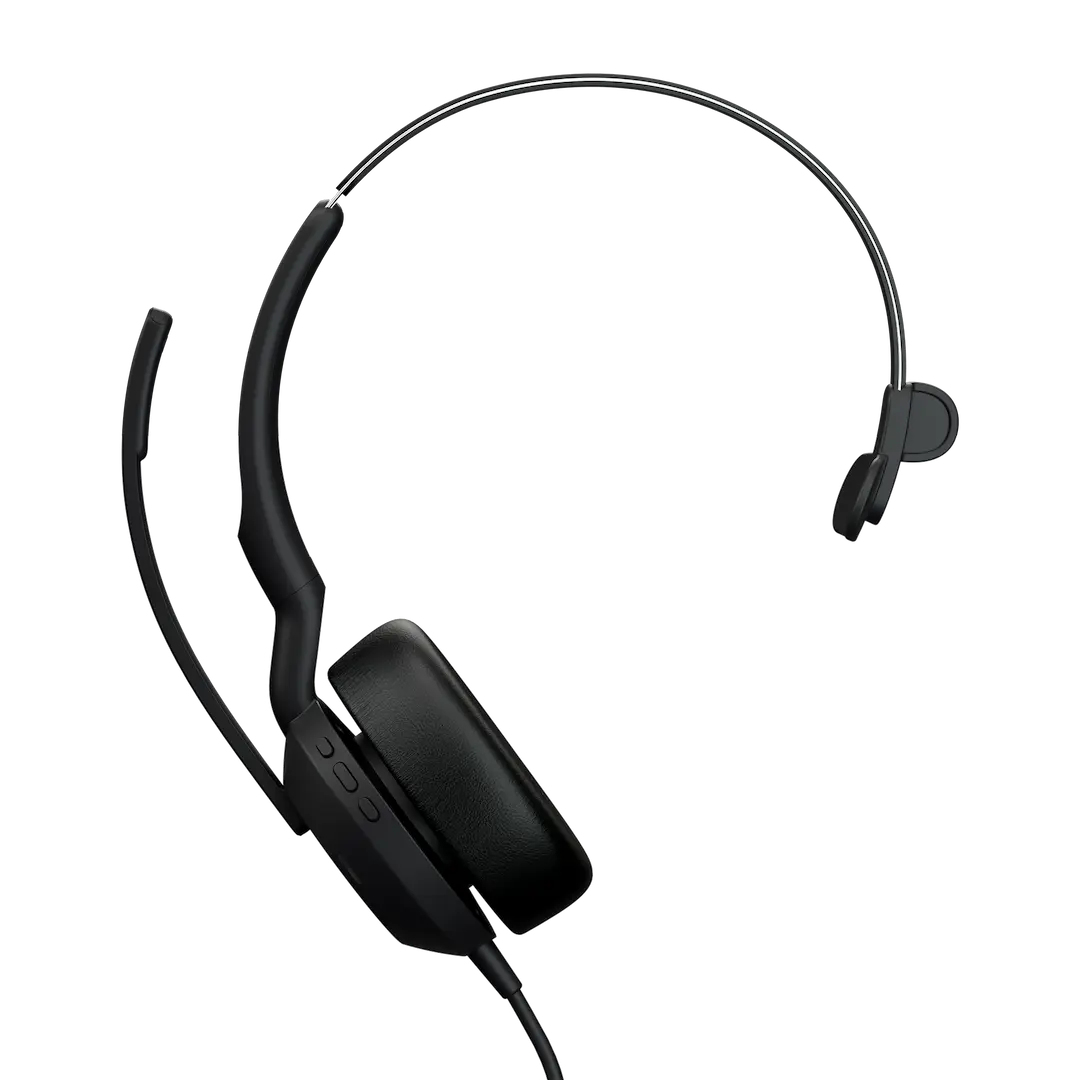 Jabra Evolve2 50 Casque Avec fil Arceau Bureau/Centre d'appels USB Type-C / USB Type-A Bluetooth Noir Jabra Evolve2 50 Casque Avec fil Arceau Bureau/Centre d'appels USB Type-C / USB Type-A Bluetooth Noir