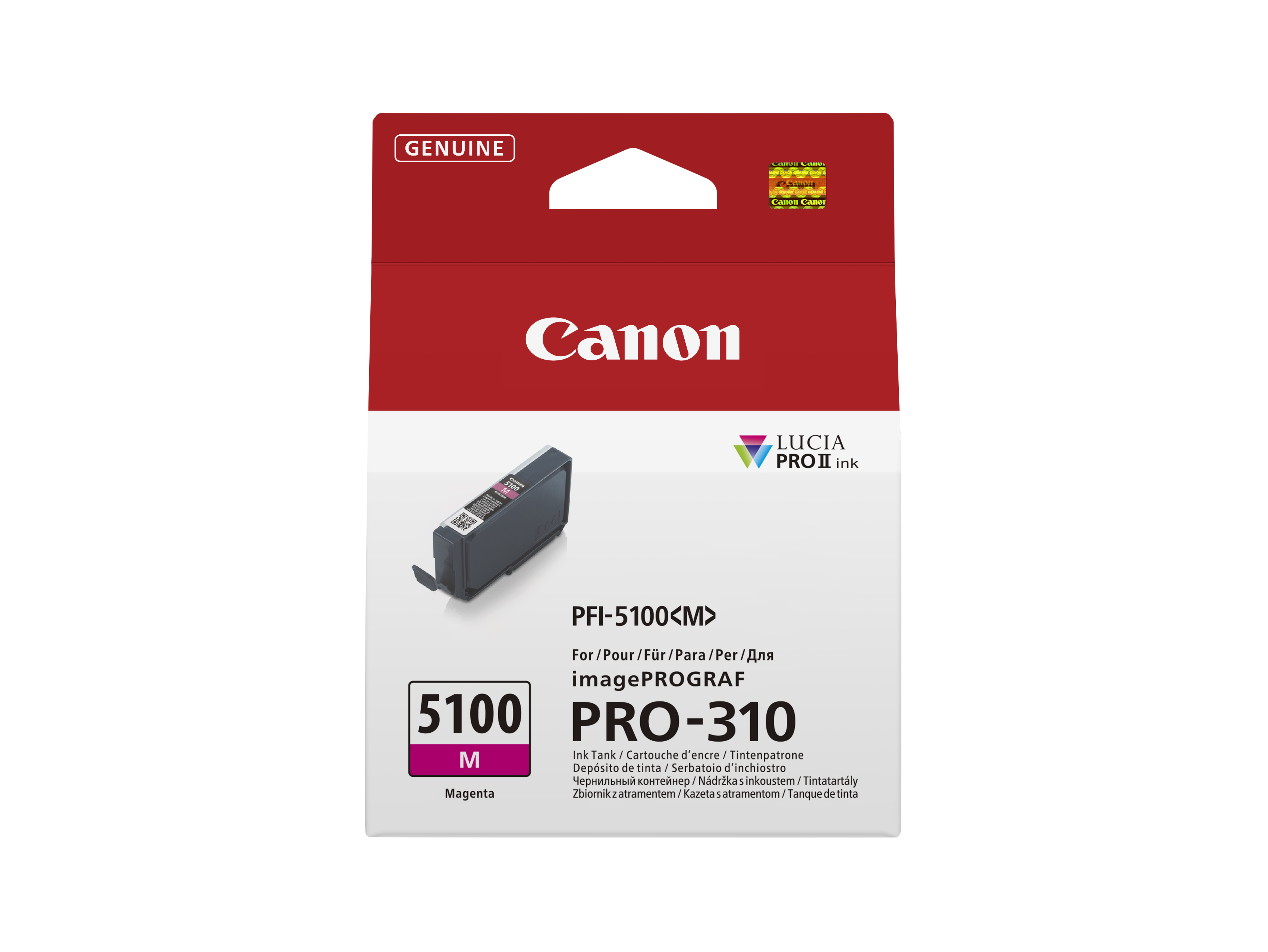 Canon PFI-5100 M cartouche d'encre 1 pièce(s) Original Magenta Canon PFI-5100 M cartouche d'encre 1 pièce(s) Original Magenta