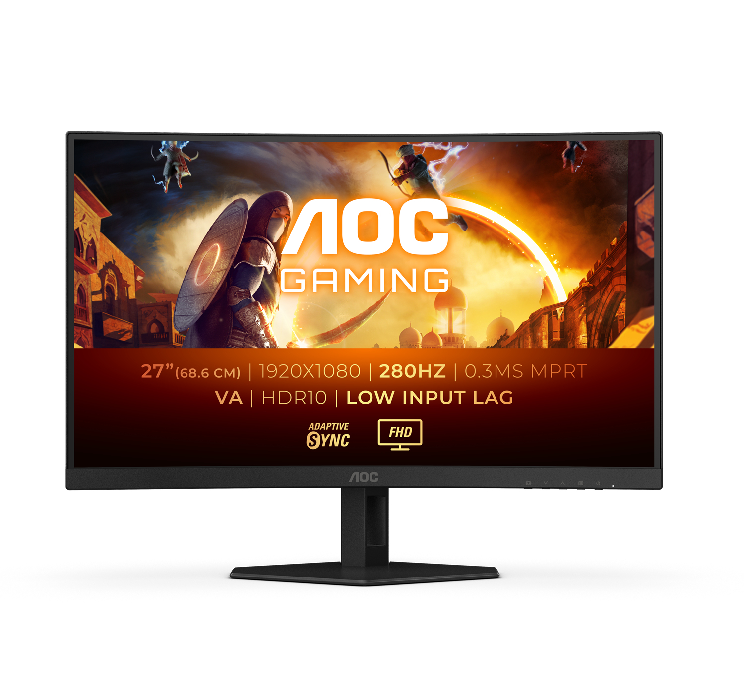 AOC G4 C27G4ZXE écran plat de PC 68,6 cm (27") 1920 x 1080 pixels Full HD LED Noir AOC G4 C27G4ZXE écran plat de PC 68,6 cm (27") 1920 x 1080 pixels Full HD LED Noir