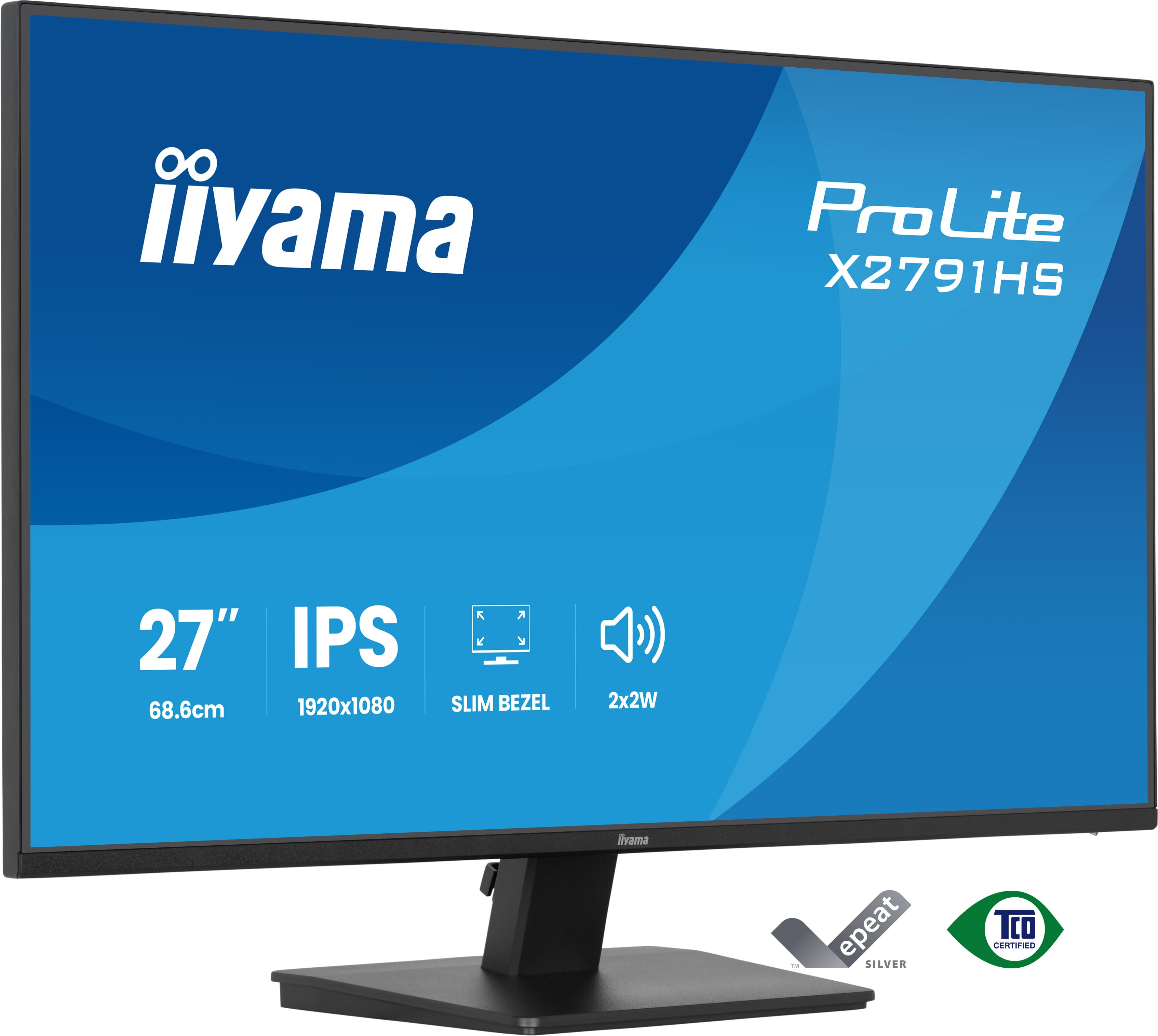 iiyama ProLite X2791HS-B1 écran plat de PC 68,6 cm (27") 1920 x 1080 pixels Full HD Noir