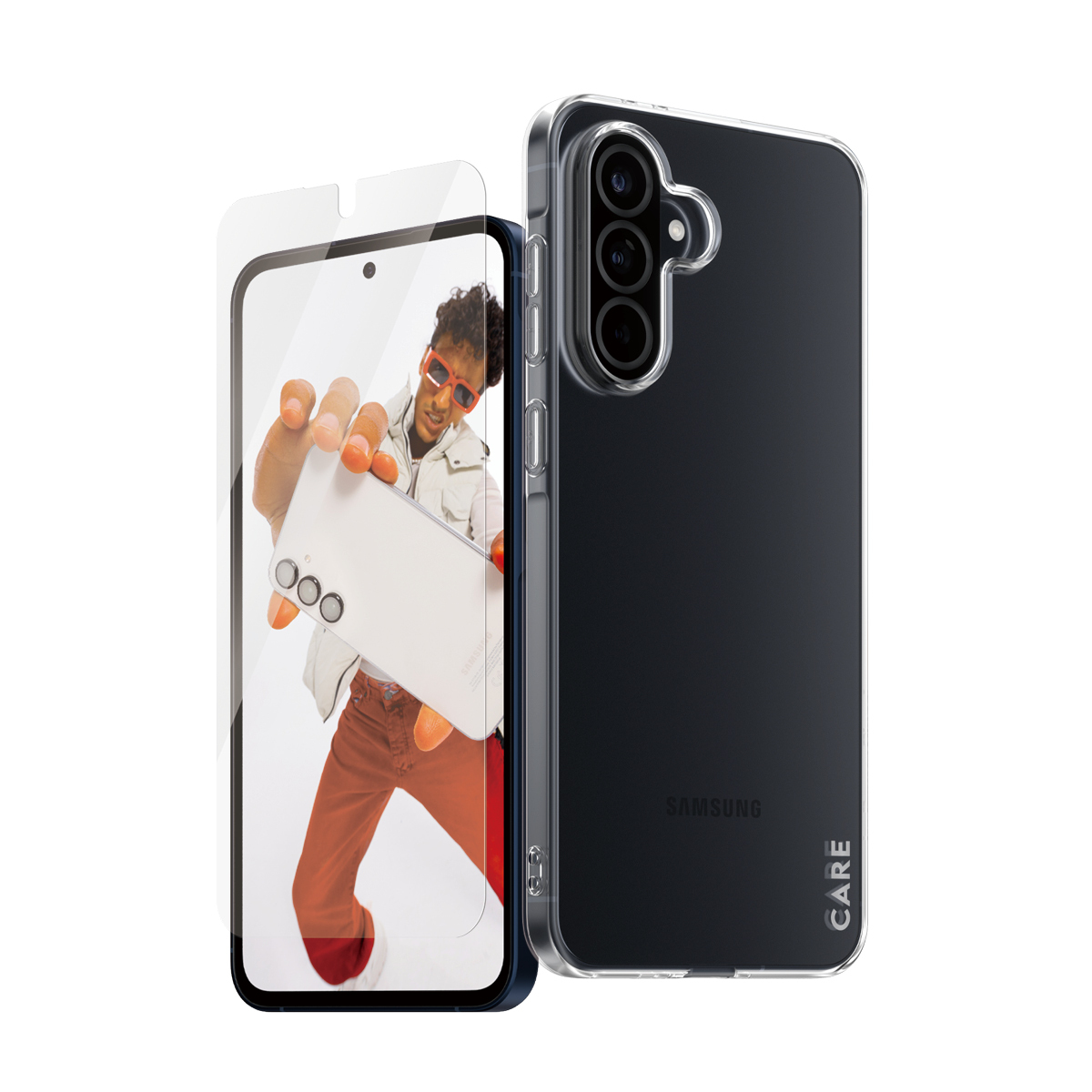 PanzerGlass CARE by ® Fashion 2-in-1 Bundle Samsung Galaxy A56 5G Protection d'écran transparent 1 pièce(s)