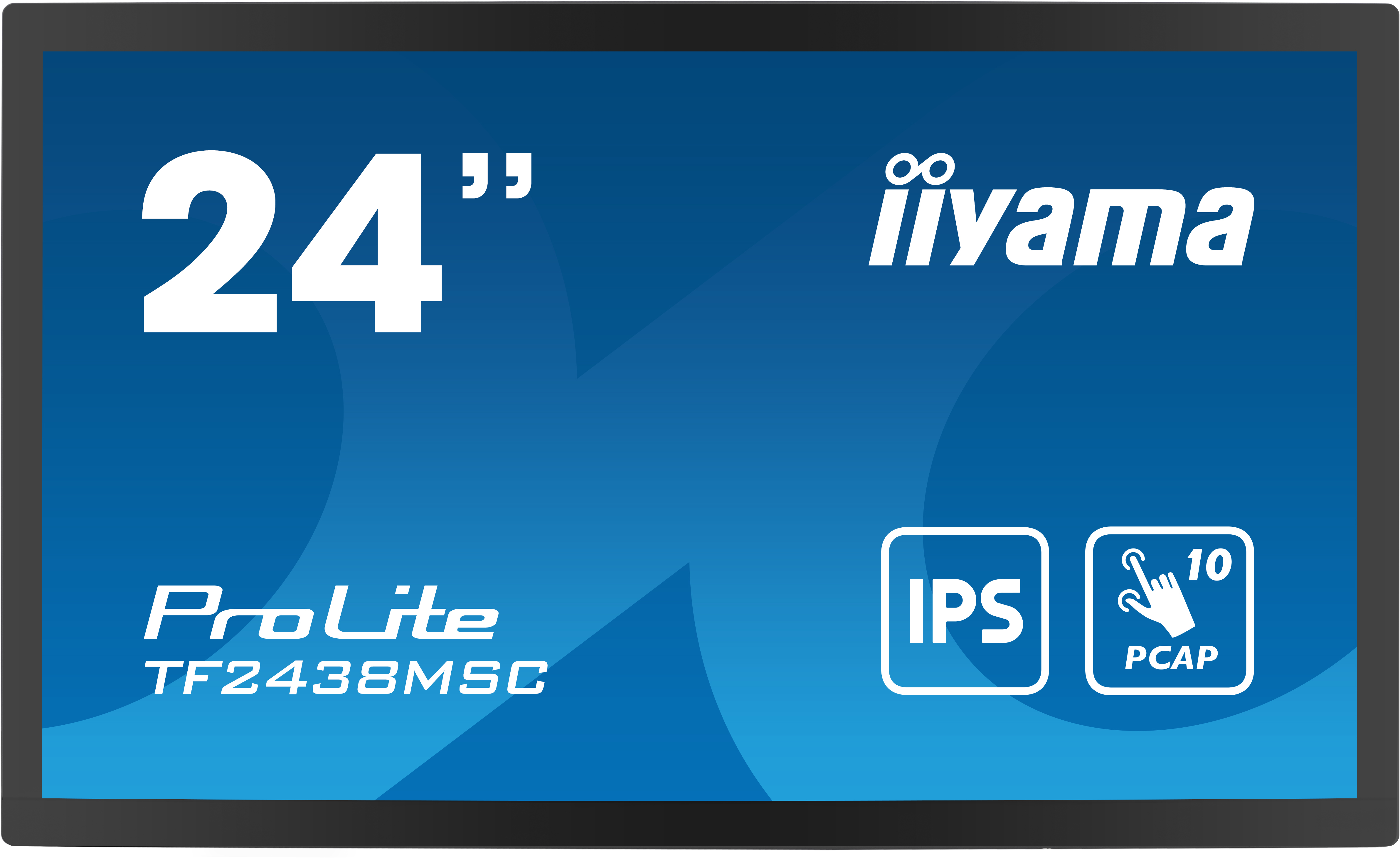 iiyama PROLITE Carte A numérique 61 cm (24") LED 600 cd/m² Full HD Noir Écran tactile