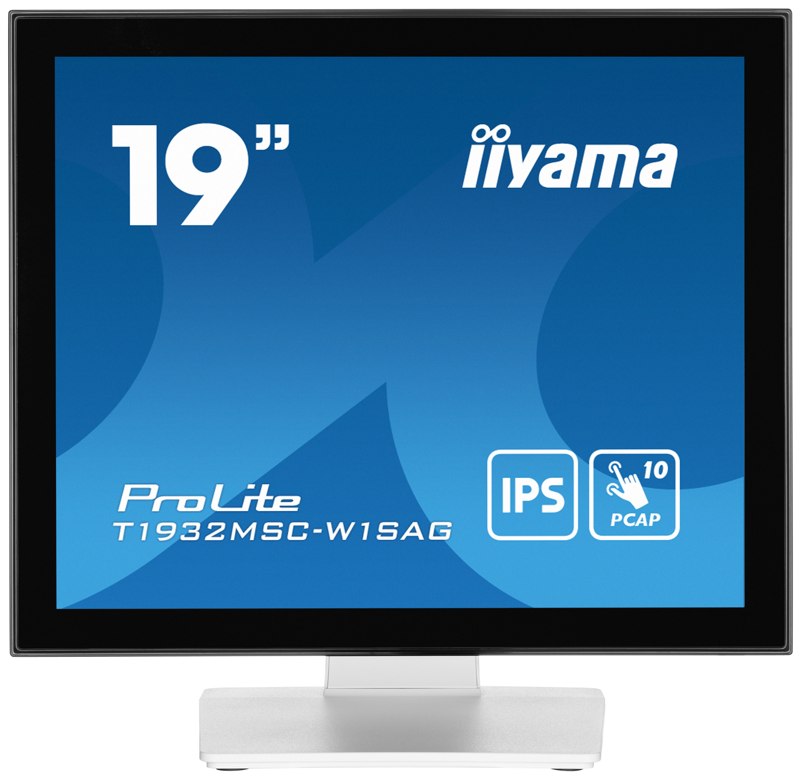 iiyama ProLite T1932MSC-W1SAG écran plat de PC 48,3 cm (19") 1280 x 1024 pixels Full HD LED Écran tactile Dessus de table Blanc