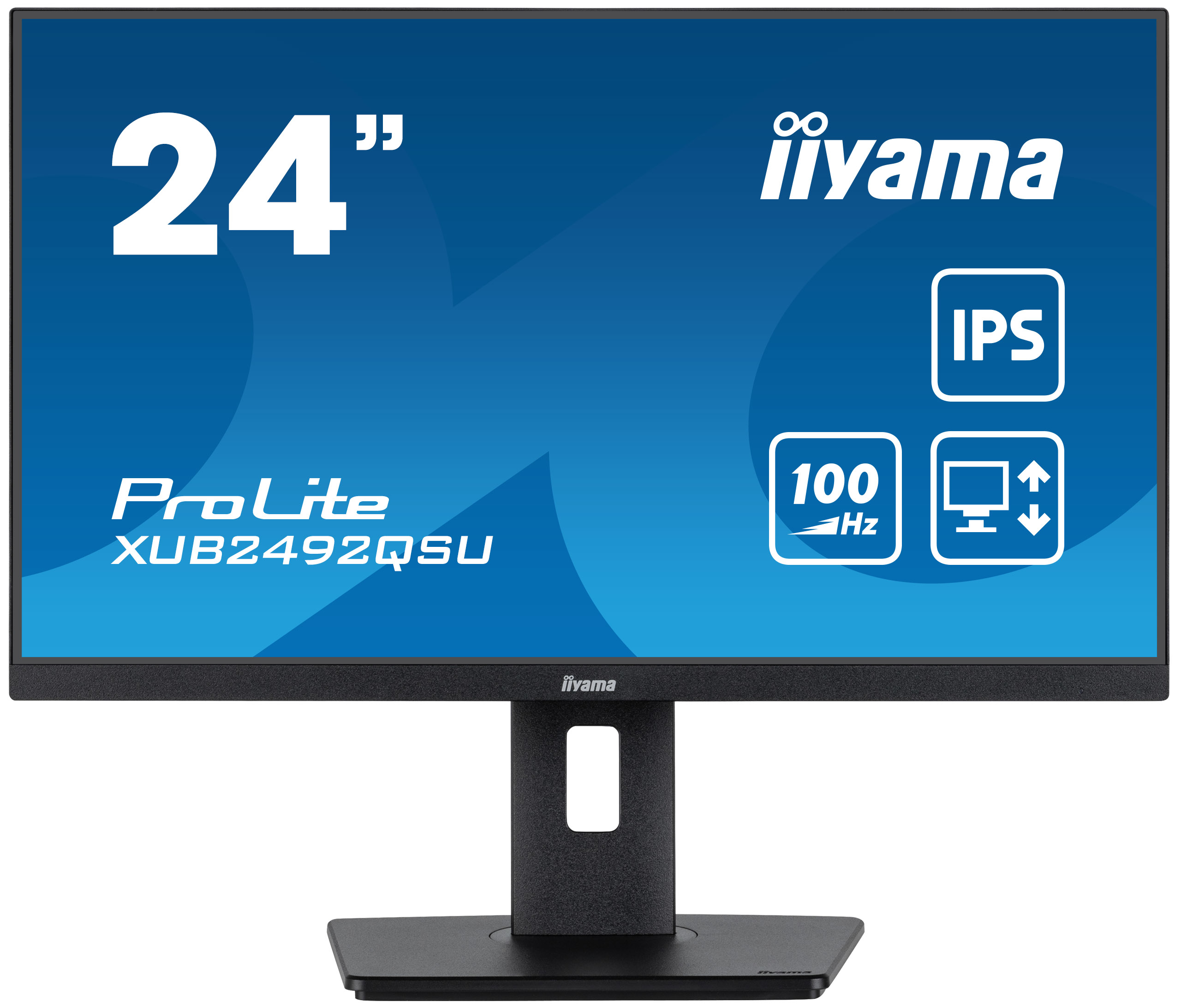 iiyama ProLite XUB2492QSU-B1 écran plat de PC 60,5 cm (23.8") 2560 x 1440 pixels Wide Quad HD LED Noir