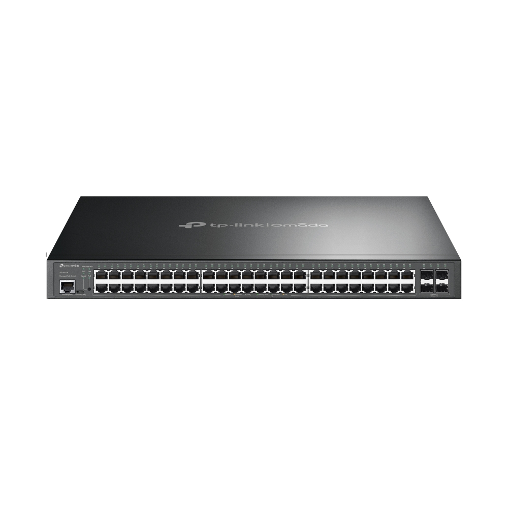 TP-Link Omada SG3452P commutateur réseau Géré L2/L3 Gigabit Ethernet (10/100/1000) Connexion Ethernet, supportant l'alimentation via ce port (PoE) 1U Noir TP-Link Omada SG3452P commutateur réseau Géré L2/L3 Gigabit Ethernet (10/100/1000) Connexion Ethernet, supportant l'alimentation via ce port (PoE) 1U Noir
