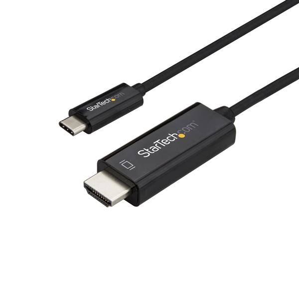 StarTech.com Câble adaptateur USB-C vers HDMI 4K 60 Hz de 2 m - Noir StarTech.com Câble adaptateur USB-C vers HDMI 4K 60 Hz de 2 m - Noir