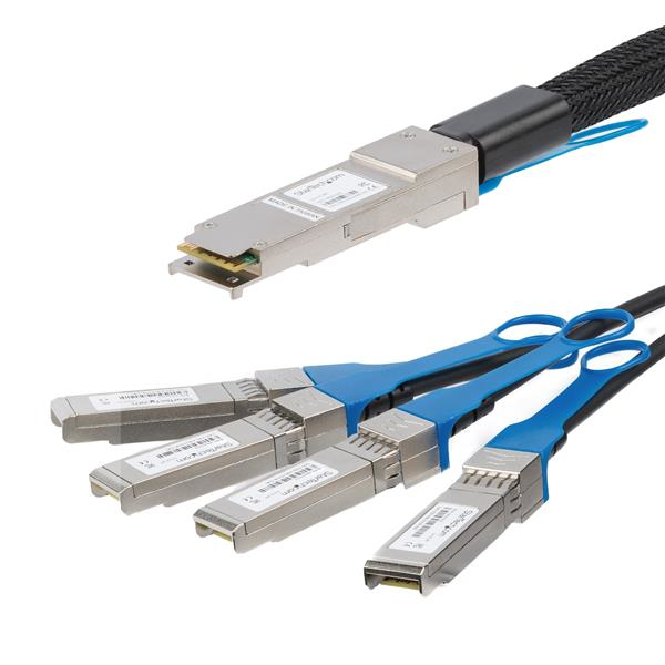 StarTech.com Câble QSFP+ vers 4x SFP+ à connexion directe de 2 m - Conforme à MSA StarTech.com Câble QSFP+ vers 4x SFP+ à connexion directe de 2 m - Conforme à MSA