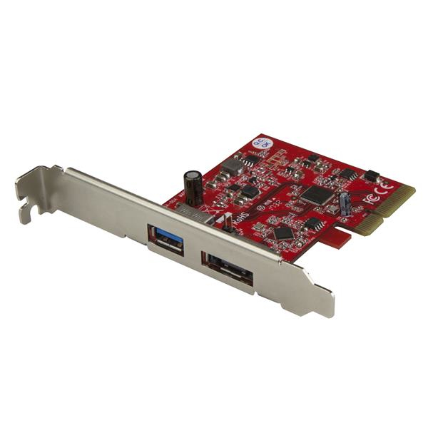 StarTech.com Carte contrôleur PCIe à USB 3.1 (10 Gb/s) et eSATA III (6 Gb/s) StarTech.com Carte contrôleur PCIe à USB 3.1 (10 Gb/s) et eSATA III (6 Gb/s)