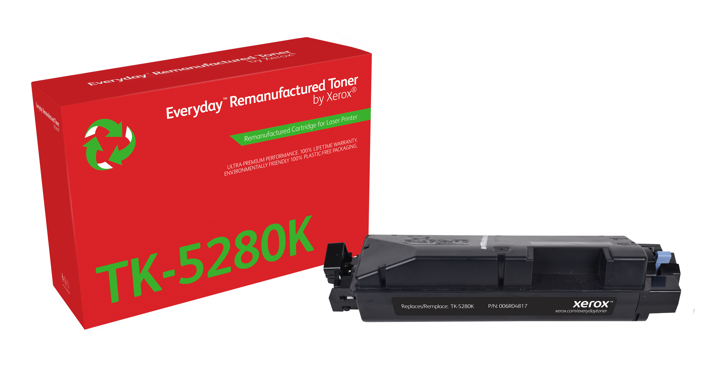 Remanufacturé Everyday Toner remanufacturé Noir Everyday™ de Xerox compatible avec Kyocera TK-5280K, Capacité standard Remanufacturé Everyday Toner remanufacturé Noir Everyday™ de Xerox compatible avec Kyocera TK-5280K, Capacité standard