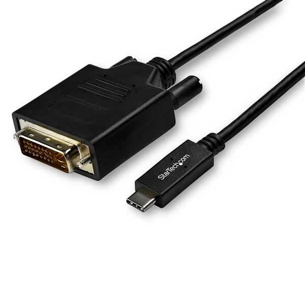 StarTech.com Câble adaptateur USB-C vers DVI de 3 m - Noir StarTech.com Câble adaptateur USB-C vers DVI de 3 m - Noir