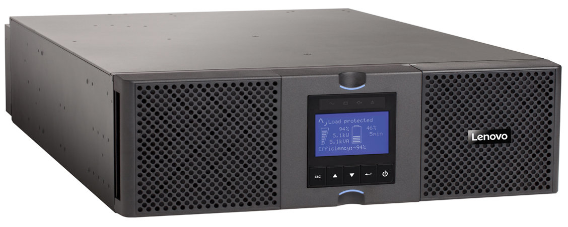 Lenovo 55945KX alimentation d'énergie non interruptible Double-conversion (en ligne) 5 kVA 4500 W 10 sortie(s) CA Lenovo 55945KX alimentation d'énergie non interruptible Double-conversion (en ligne) 5 kVA 4500 W 10 sortie(s) CA