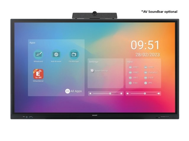 Sharp PN-LC752 Écran plat de signalisation numérique 190,5 cm (75") LCD Wifi 450 cd/m² 4K Ultra HD Noir Écran tactile Intégré dans le processeur Android 11 16/7 Sharp PN-LC752 Écran plat de signalisation numérique 190,5 cm (75") LCD Wifi 450 cd/m² 4K Ultra HD Noir Écran tactile Intégré dans le processeur Android 11 16/7