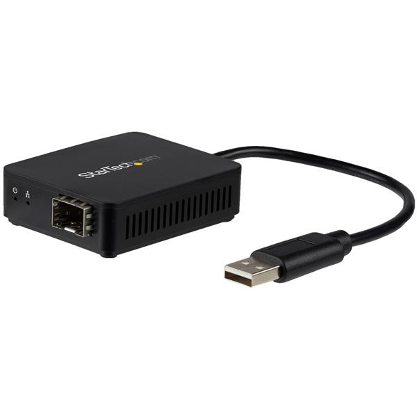 StarTech.com Adaptateur réseau USB 2.0 vers fibre optique avec SFP ouvert StarTech.com Adaptateur réseau USB 2.0 vers fibre optique avec SFP ouvert