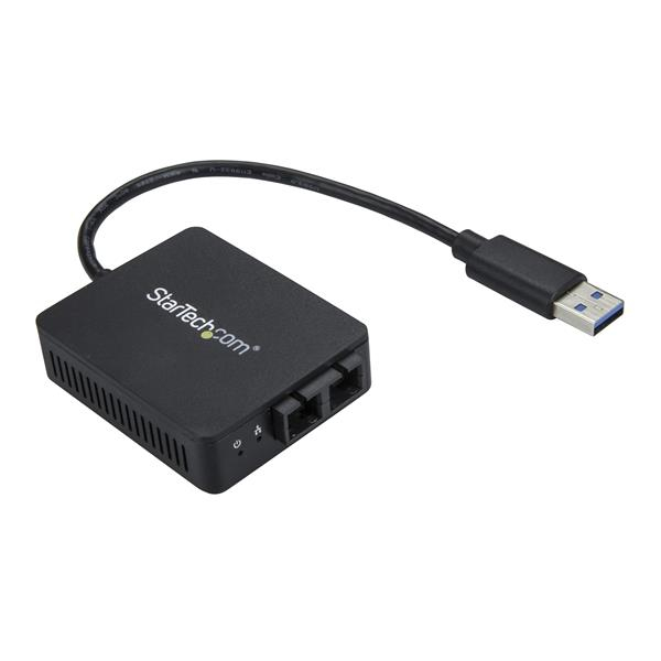 StarTech.com Adaptateur réseau USB 3.0 vers fibre optique SC Gigabit Ethernet jusqu'à 550 m StarTech.com Adaptateur réseau USB 3.0 vers fibre optique SC Gigabit Ethernet jusqu'à 550 m