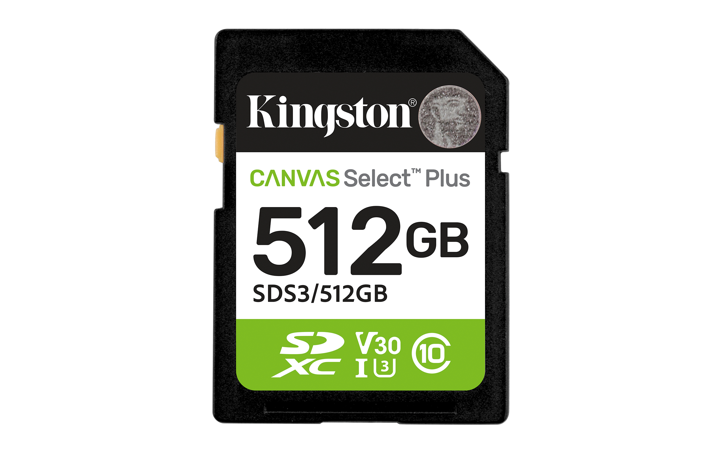 Kingston Technology 512 Go SDXC Canvas Select Plus Gen3 150 Mo/s C10 UHS-I U3 V30 Kingston Technology 512 Go SDXC Canvas Select Plus Gen3 150 Mo/s C10 UHS-I U3 V30