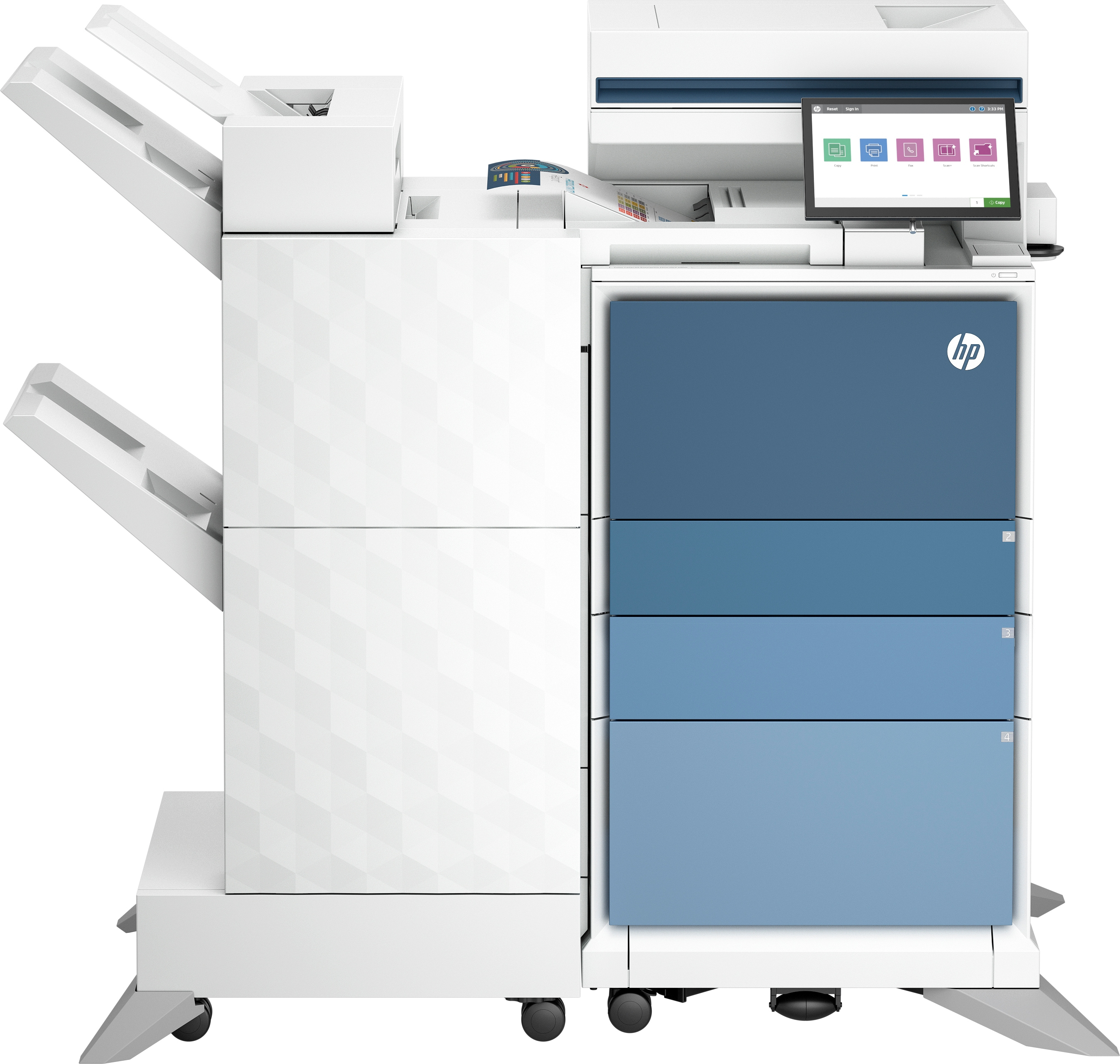 HP Color LaserJet Enterprise Flow Imprimante multifonction 6800zfw+, Impression, copie, scan, fax, Flow. Écran tactile. Agrafage. Cartouche TerraJet HP Color LaserJet Enterprise Flow Imprimante multifonction 6800zfw+, Impression, copie, scan, fax, Flow. Écran tactile. Agrafage. Cartouche TerraJet