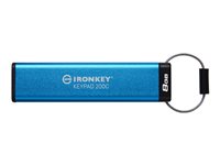 Kingston Technology IronKey Keypad 200 lecteur USB flash 8 Go USB Type-C 3.2 Gen 1 (3.1 Gen 1) Bleu Kingston Technology IronKey Keypad 200 lecteur USB flash 8 Go USB Type-C 3.2 Gen 1 (3.1 Gen 1) Bleu