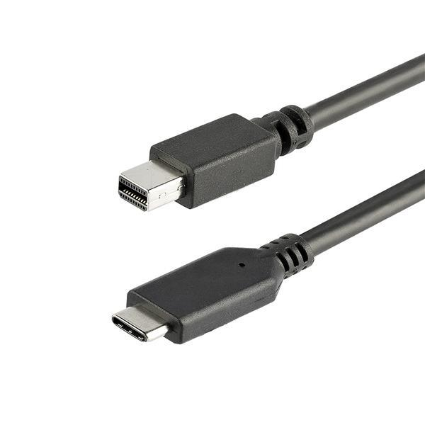 StarTech.com Câble adaptateur USB-C vers Mini DisplayPort 4K 60 Hz de 1 m en noir StarTech.com Câble adaptateur USB-C vers Mini DisplayPort 4K 60 Hz de 1 m en noir