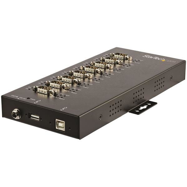 StarTech.com Hub industriel USB vers série RS232 / RS422 / RS485 à 8 ports avec protection électrostatique (ESD) 15 kV StarTech.com Hub industriel USB vers série RS232 / RS422 / RS485 à 8 ports avec protection électrostatique (ESD) 15 kV
