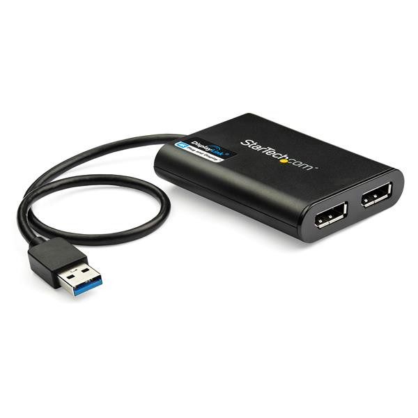 StarTech.com Adaptateur USB 3.0 vers double DisplayPort 4K 60 Hz StarTech.com Adaptateur USB 3.0 vers double DisplayPort 4K 60 Hz