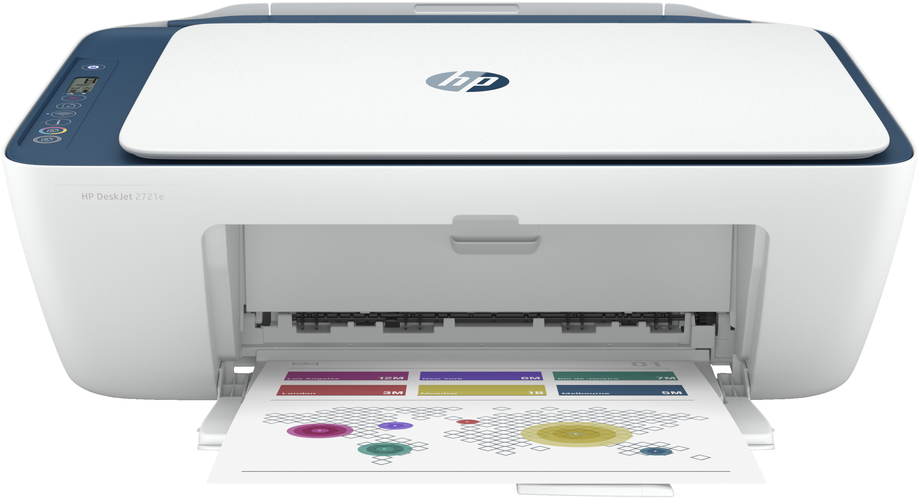 HP Imprimante Tout-en-un HP DeskJet 2721e, Couleur, Imprimante pour Domicile, Impression, copie, numérisation, Sans fil. HP+. Éligibilité HP Instant Ink. Imprimer depuis un téléphone ou une tablette