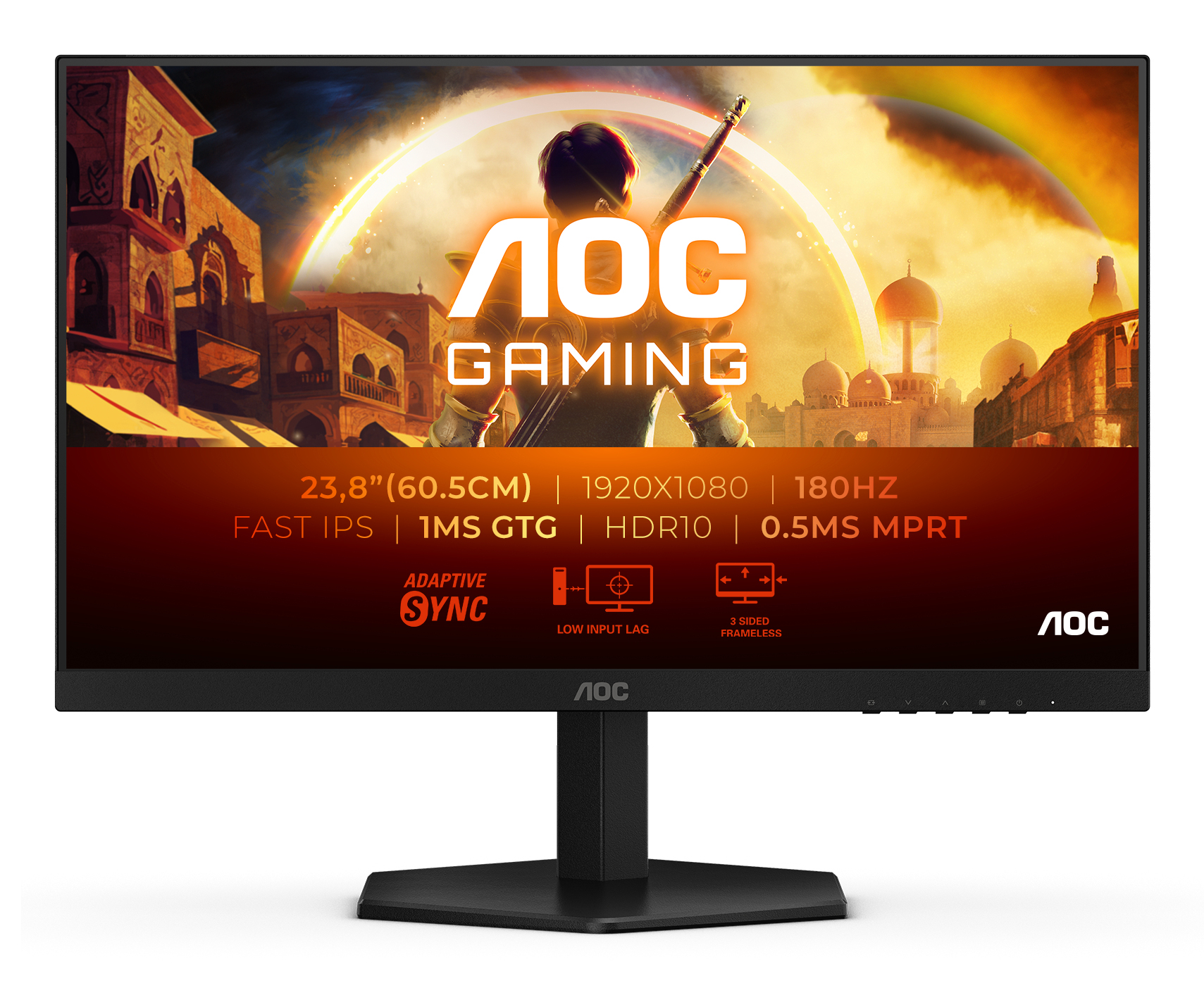 AOC G4 24G42E écran plat de PC 61 cm (24") 1920 x 1080 pixels Full HD LCD Noir AOC G4 24G42E écran plat de PC 61 cm (24") 1920 x 1080 pixels Full HD LCD Noir