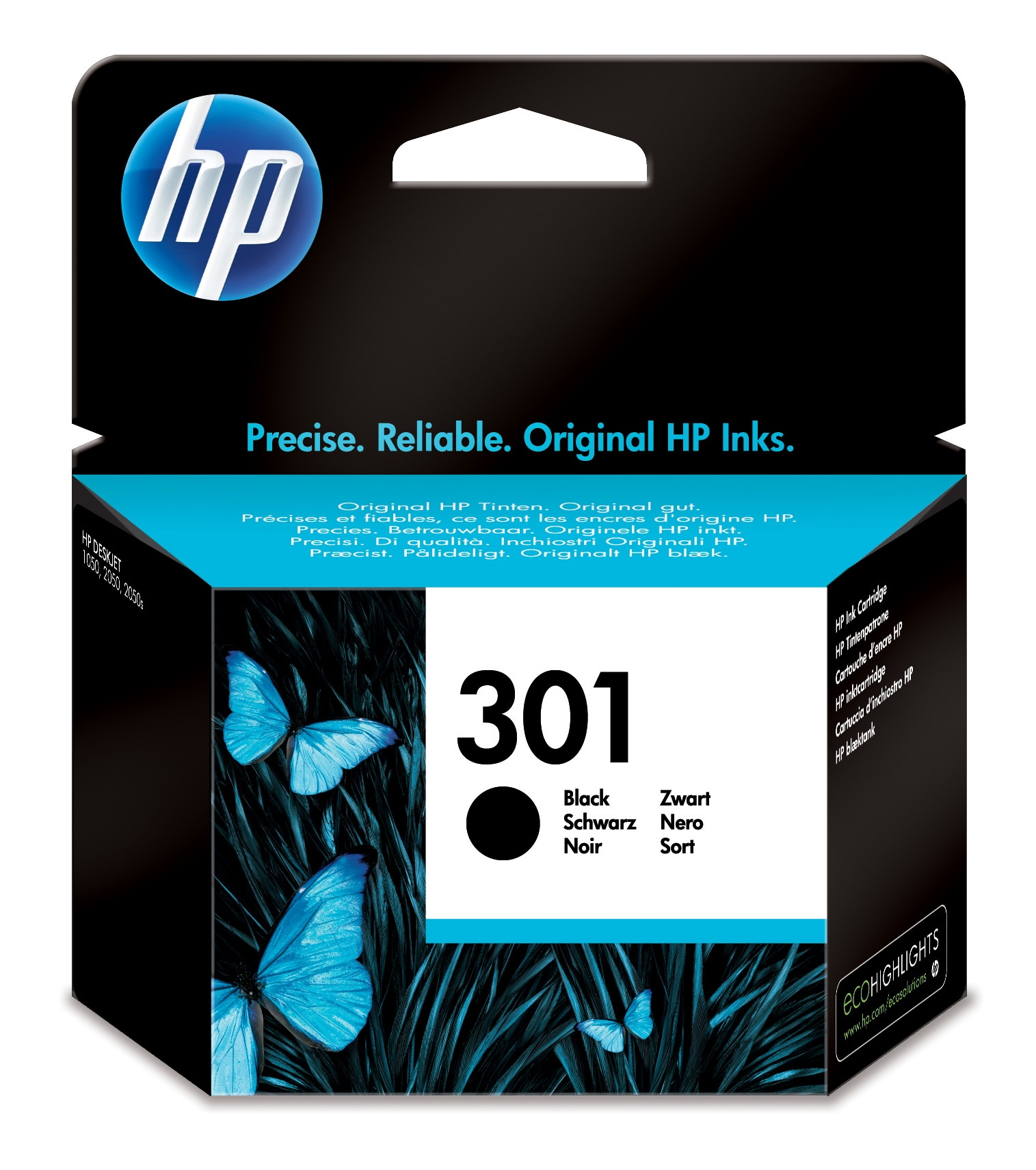 HP 301 cartouche d'encre noir authentique HP 301 cartouche d'encre noir authentique
