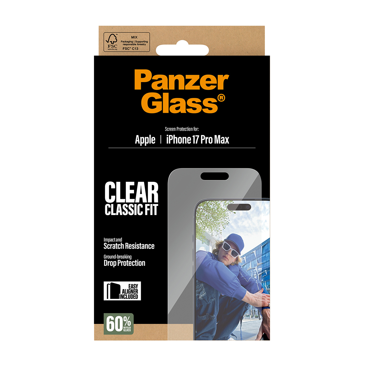  Classic Fit w. EasyAligner Protection d'écran transparent Apple 1 pièce(s)