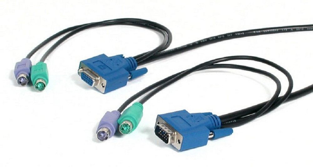NewStar Ultra Thin 3-in-1 KVM Switch Cable