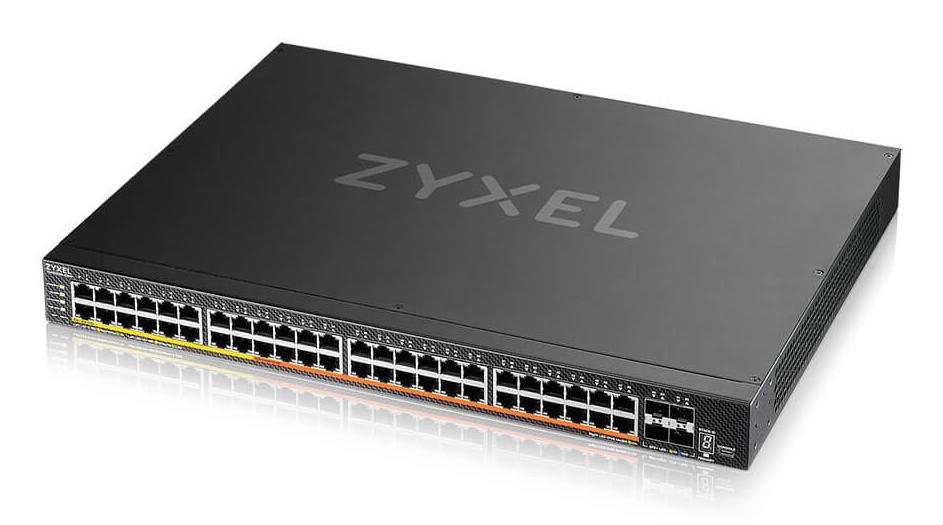 Zyxel XMG2230-52HP Géré L2/L3 2.5G Ethernet (100/1000/2500) Connexion Ethernet, supportant l'alimentation via ce port (PoE) 1U Noir