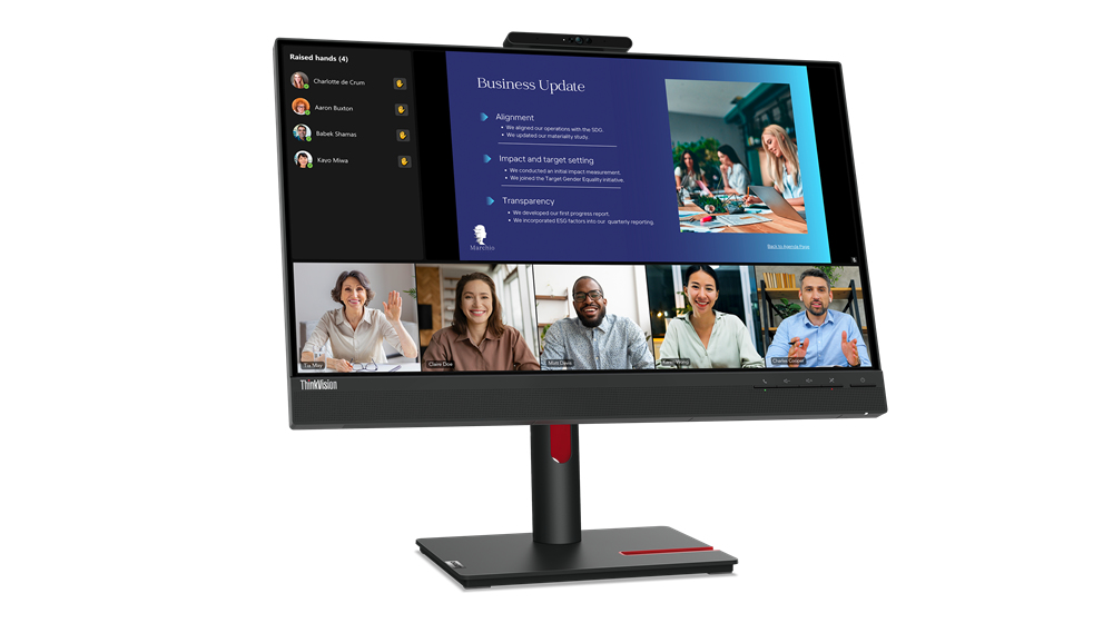 Lenovo ThinkVision T24v-30 60,5 cm (23.8") 1920 x 1080 pixels Full HD LED Noir Lenovo ThinkVision T24v-30 60,5 cm (23.8") 1920 x 1080 pixels Full HD LED Noir