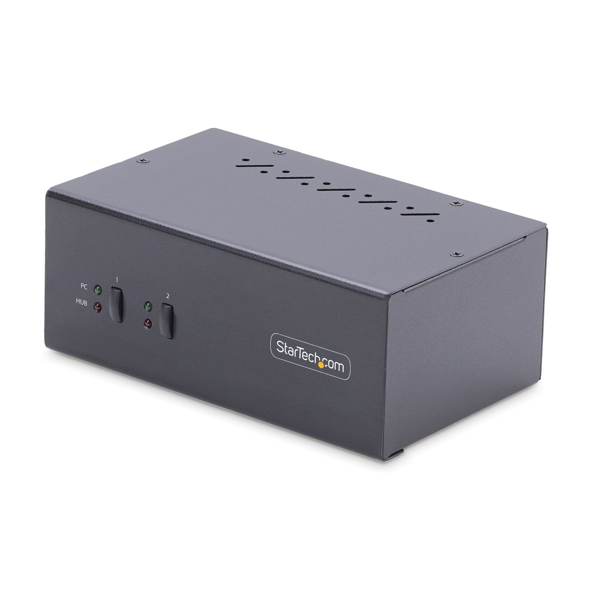 StarTech.com Switch KVM 2 Ports pour Deux Moniteurs, 4K60Hz, 2 Ports USB 5Gbps, 2 Ports USB 2.0 HID - Commutateur KVM DisplayPort avec Commutation par Touches, Conforme TAA - Protection ESD Niveau 3 StarTech.com Switch KVM 2 Ports pour Deux Moniteurs, 4K60Hz, 2 Ports USB 5Gbps, 2 Ports USB 2.0 HID - Commutateur KVM DisplayPort avec Commutation par Touches, Conforme TAA - Protection ESD Niveau 3