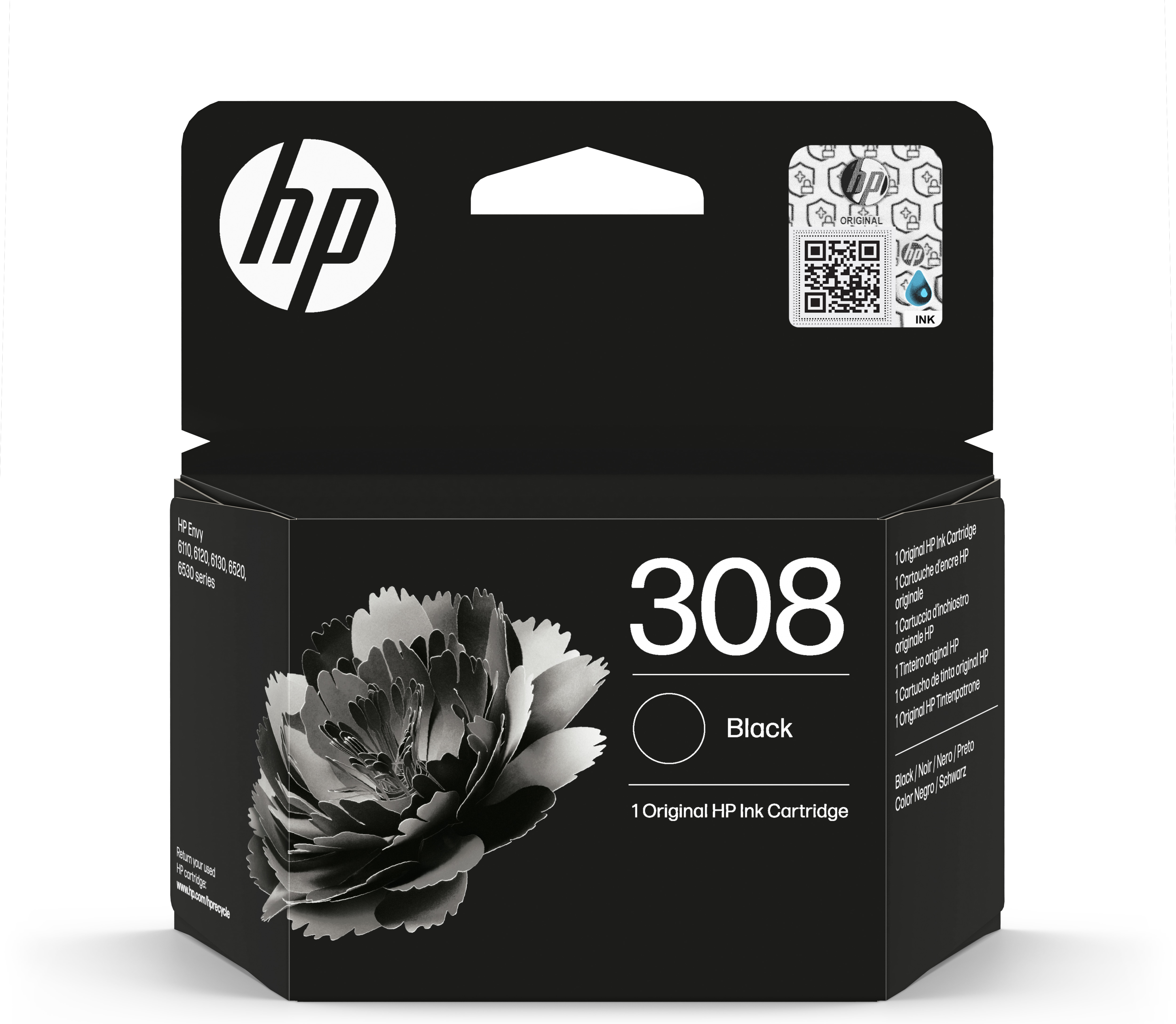HP 308 Cartouche d’encre authentique Noir