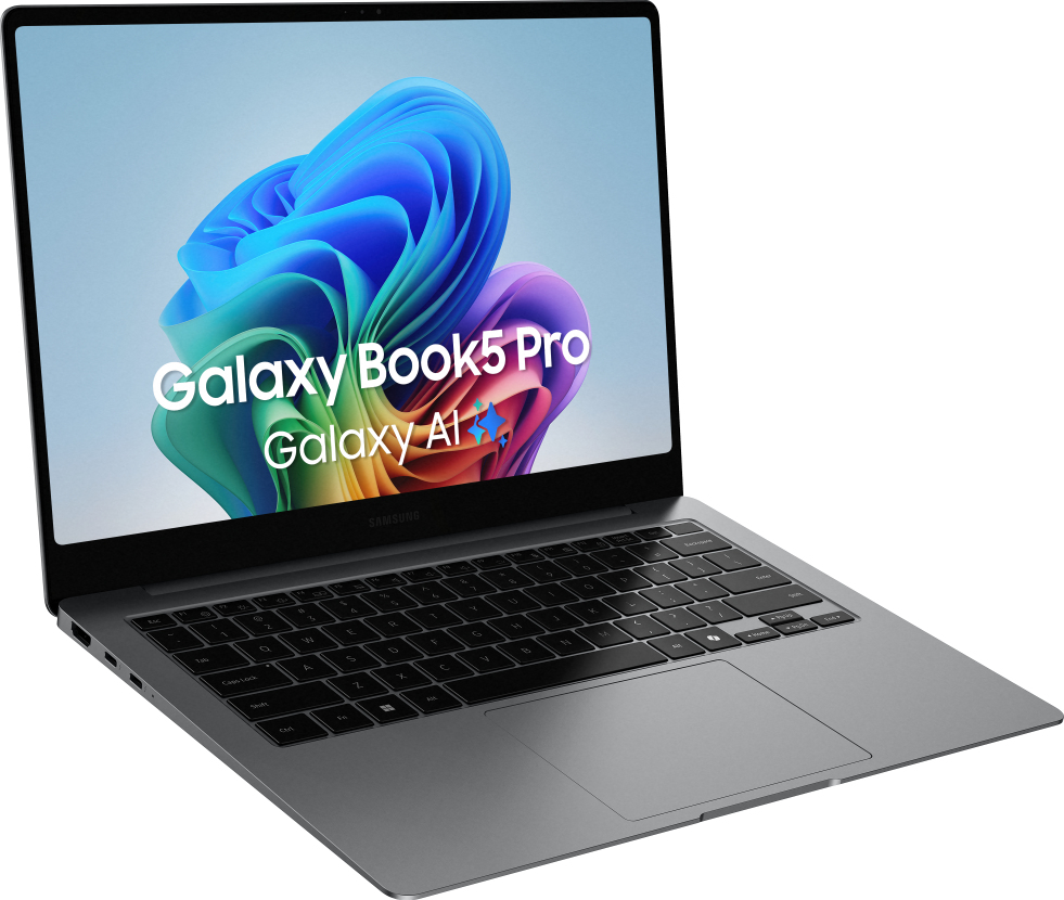 Samsung Galaxy Book5 Pro Intel Core Ultra 7 256V Ordinateur portable 35,6 cm (14") Écran tactile WQXGA+ 16 Go LPDDR5x-SDRAM 512 Go SSD Wi-Fi 7 (802.11be) Windows 11 Home Gris Samsung Galaxy Book5 Pro Intel Core Ultra 7 256V Ordinateur portable 35,6 cm (14") Écran tactile WQXGA+ 16 Go LPDDR5x-SDRAM 512 Go SSD Wi-Fi 7 (802.11be) Windows 11 Home Gris
