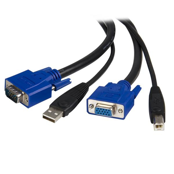 StarTech.com Câble pour Switch KVM VGA avec USB 2 en 1