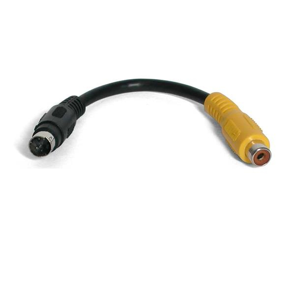 StarTech.com 6in S-Video to Composite Video Adapter Cable StarTech.com 6in S-Video to Composite Video Adapter Cable