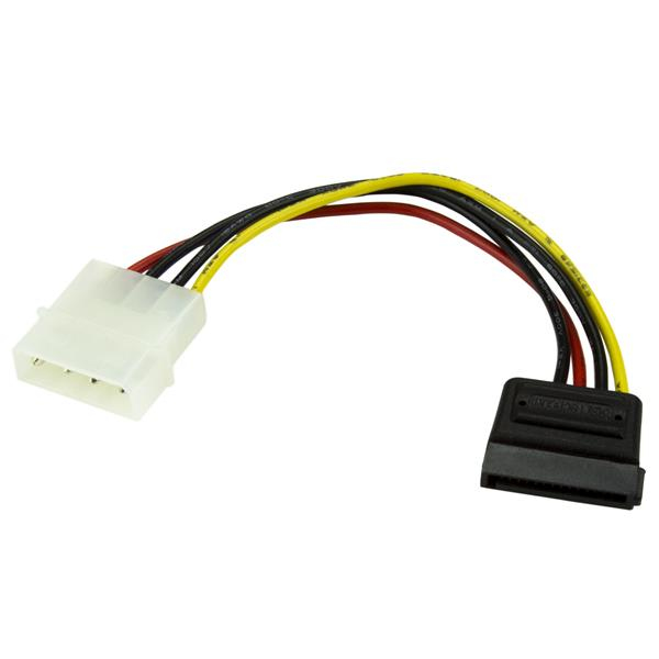 StarTech.com Câble adaptateur d'alimentation LP4 vers SATA de 15 cm StarTech.com Câble adaptateur d'alimentation LP4 vers SATA de 15 cm